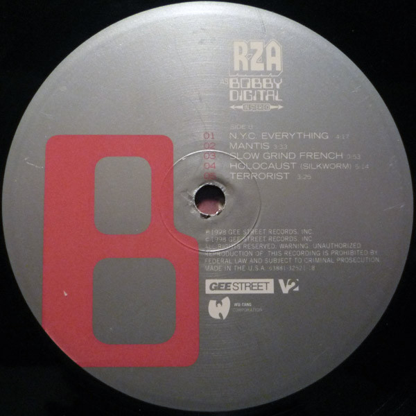 RZA As Bobby Digital - RZA As Bobby Digital In Stereo | Gee Street (63881-32521-1) - 4