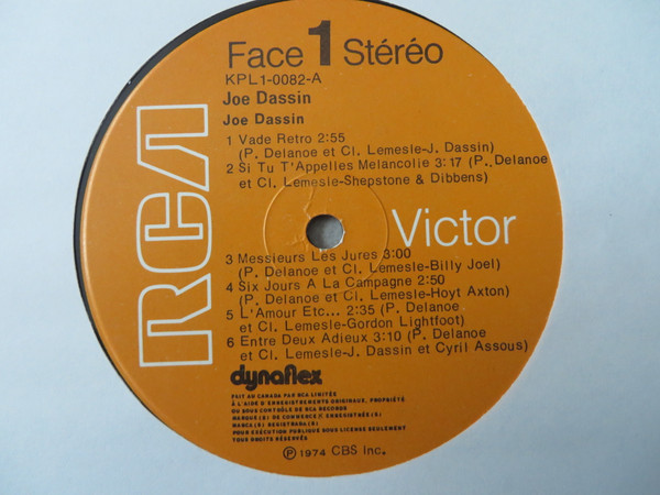 Joe Dassin - Joe Dassin | RCA (KPL1 0082) - 3 Joe Dassin - Joe Dassin | RCA (KPL1 0082) - 3