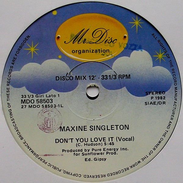 Maxine Singleton - Don't You Love It | Mr. Disc Organization (MDO 58503) - main