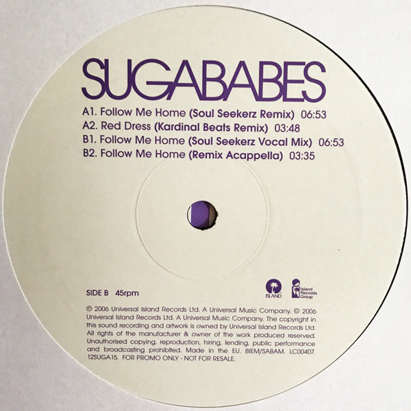 Sugababes - Follow Me Home | Island Records (12SUGA15) - 3 Sugababes - Follow Me Home | Island Records (12SUGA15) - 3