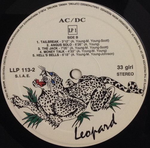 AC/DC - Monster Of Rock | Leopard (LLP 113-2) - 4 AC/DC - Monster Of Rock | Leopard (LLP 113-2) - 4