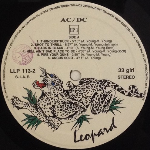 AC/DC - Monster Of Rock | Leopard (LLP 113-2) - 3 AC/DC - Monster Of Rock | Leopard (LLP 113-2) - 3