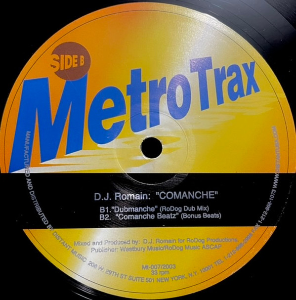 DJ Romain - Comanche | Metro Trax Records (MT-007) - 2 DJ Romain - Comanche | Metro Trax Records (MT-007) - 2