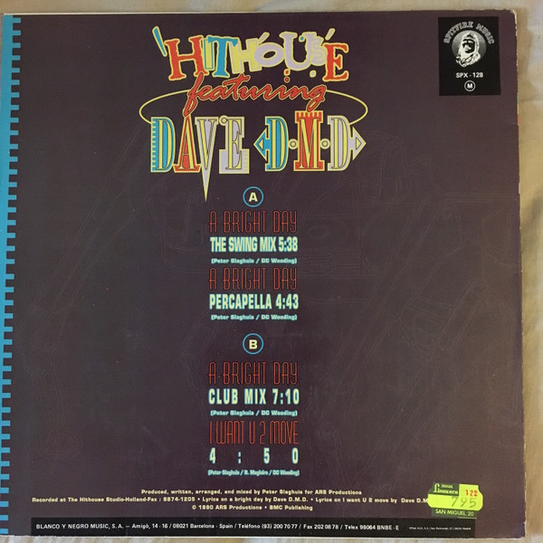 Hithouse - A Bright Day | Spitfire Music (SPX - 128) - 2