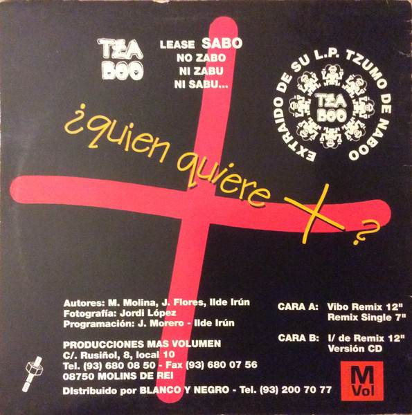 Tzaboo - ¿Quien Quiere + ? | Producciones Más Volumen (MVM 018) - 2