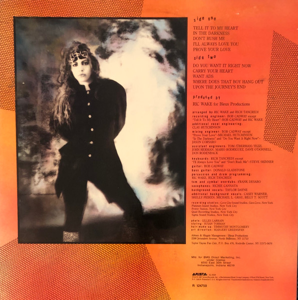 Taylor Dayne - Tell It To My Heart | Arista (AL-8529) - 2 Taylor Dayne - Tell It To My Heart | Arista (AL-8529) - 2