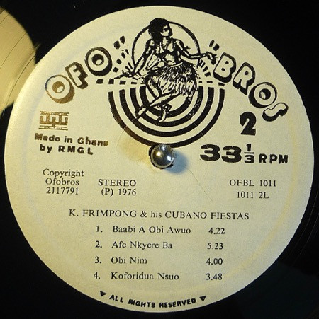 K. Frimpong & His Cubano Fiestas - K. Frimpong And His Cubano Fiestas | Ofo Bros (OFBL 1011) - 4