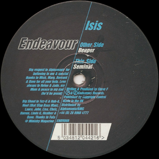 Isis - Deeper | Endeavour (ENDV008) - main
