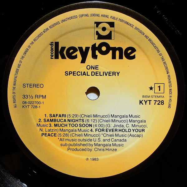 Special Delivery - One | Keytone Records (KYT 728) - 4 Special Delivery - One | Keytone Records (KYT 728) - 4