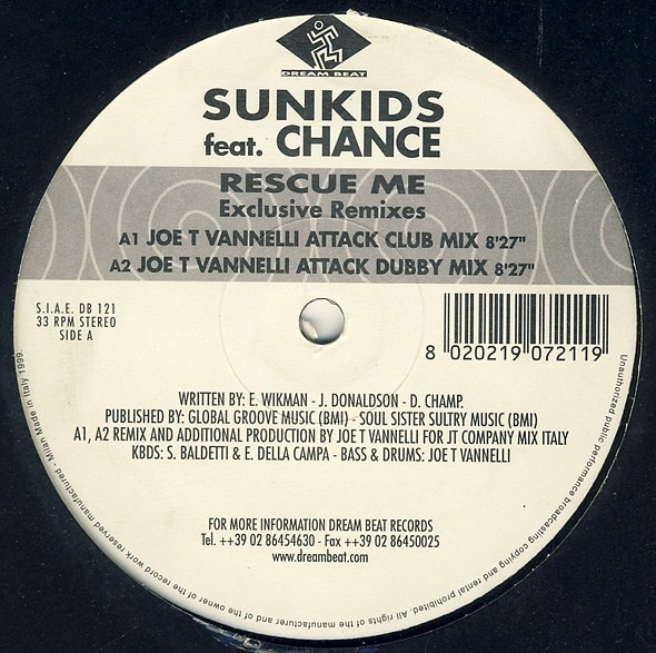 Sunkids  &  Chance - Rescue Me | Dream Beat (DB121) - 2