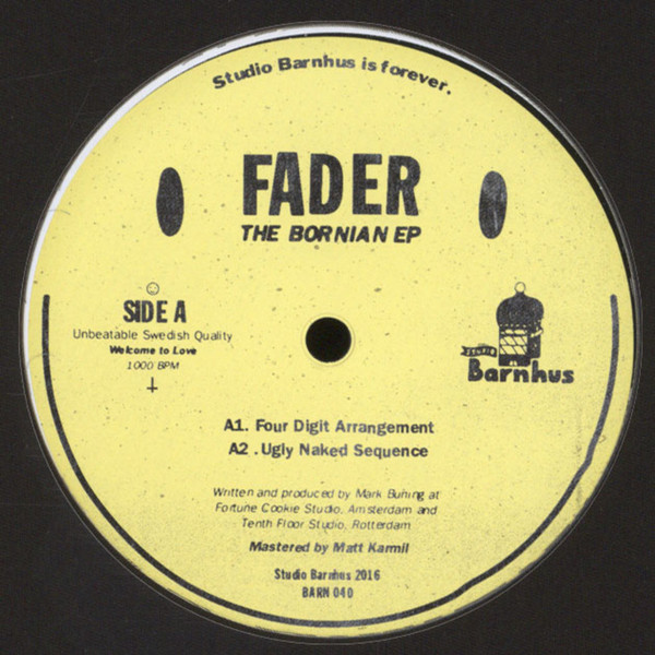 Fader - The Bornian EP | Studio Barnhus (BARN 040)