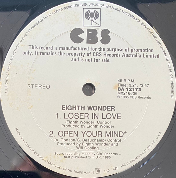 Eighth Wonder - Stay With Me (Extended Version) | CBS (BA 12173) - 4