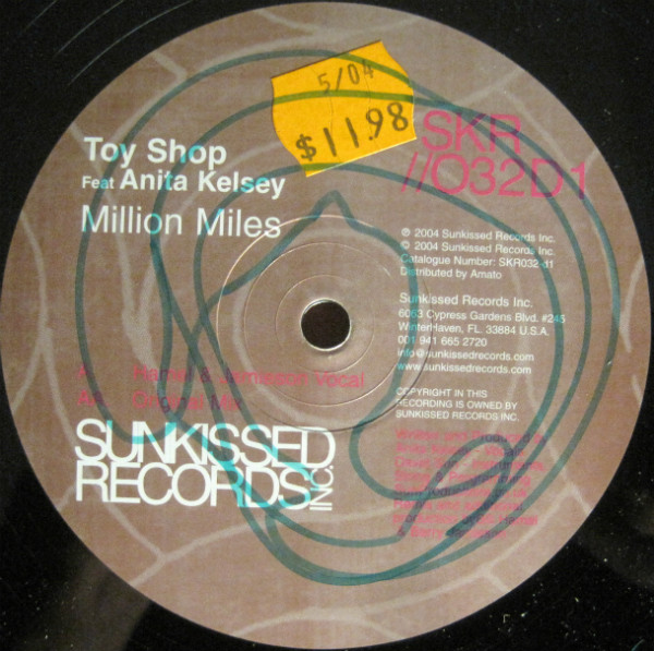 Toy Shop Feat. Anita Kelsey - Million Miles | Sunkissed Records (SKR032-d1) - 3