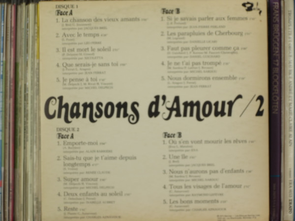 Various - Chansons D'Amour/2 | Barclay (85018/19) Various - Chansons D'Amour/2 | Barclay (85018/19)