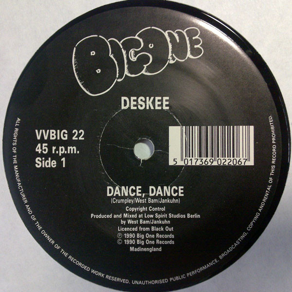 Deskee - Dance, Dance | Big One Records (VVBIG 22) - 3