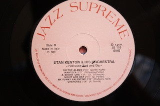 Stan Kenton And His Orchestra With Charlie Parker And Dizzy Gillespie - Kenton And Bird | Jazz Supreme (JS 703) - 4