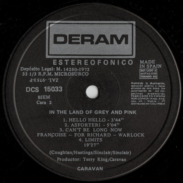 Caravan - In The Land Of Grey And Pink | Deram (DCS 15032/3) - 4