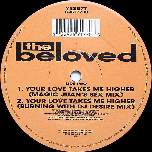 The Beloved - Your Love Takes Me Higher | WEA (YZ357T) - 4 The Beloved - Your Love Takes Me Higher | WEA (YZ357T) - 4