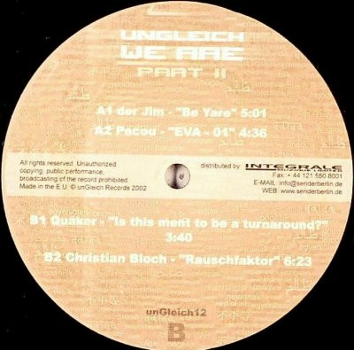 Various - unGleich We Are Part II | unGleich (unGleich 12)