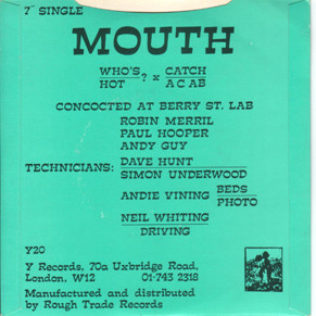Mouth - Who's Hot? | Y Records (Y 20) - 3 Mouth - Who's Hot? | Y Records (Y 20) - 3