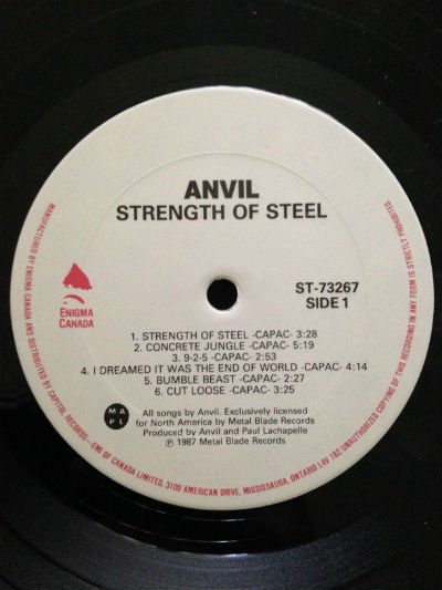 Anvil - Strength Of Steel [Vinyl] | Enigma Canada (ST-73267) - 4