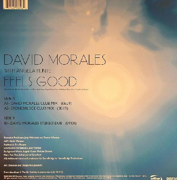 David Morales With Angela Hunte - Feels Good | Ultra Records (UL 1309-6) - 2