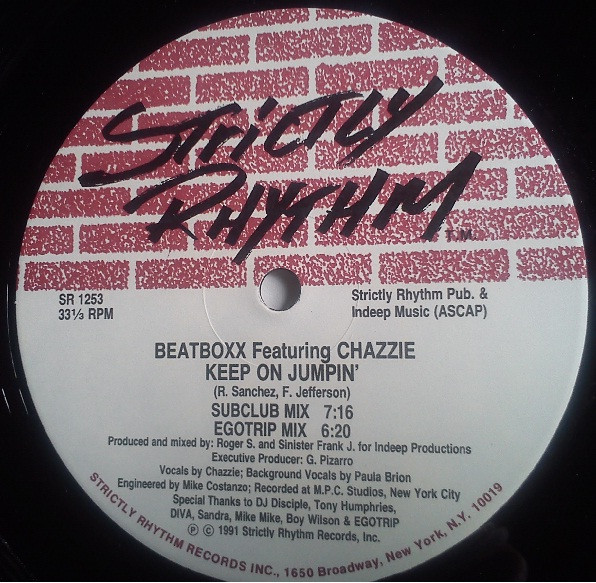 Beatboxx Featuring Chazzie - Keep On Jumpin' | Strictly Rhythm (SR 1253)