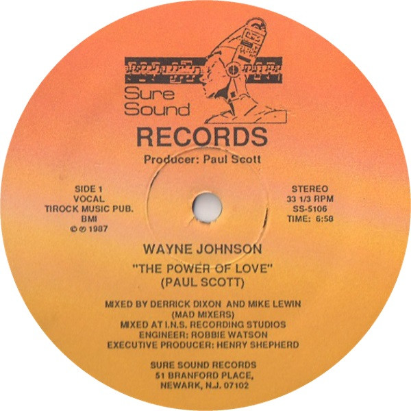 Wayne Johnson - The Power Of Love | Sure Sound Records (SS-5106) - main Wayne Johnson - The Power Of Love | Sure Sound Records (SS-5106) - main
