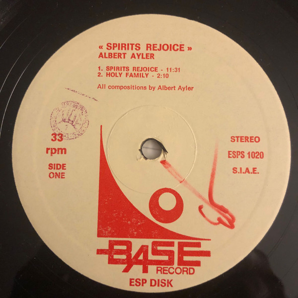 Albert Ayler - Spirits Rejoice | Base Record (ESP 1020) - 3 Albert Ayler - Spirits Rejoice | Base Record (ESP 1020) - 3