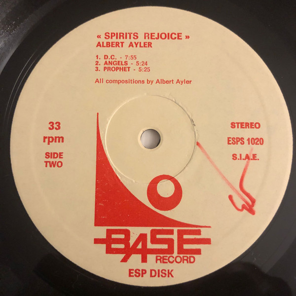Albert Ayler - Spirits Rejoice | Base Record (ESP 1020) - 4 Albert Ayler - Spirits Rejoice | Base Record (ESP 1020) - 4