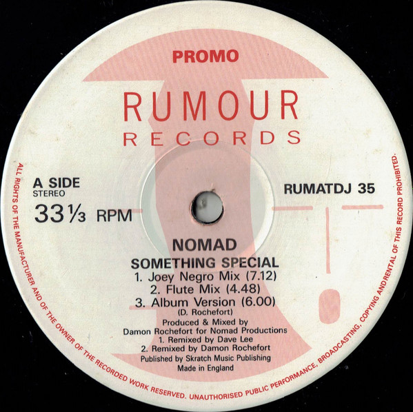 Nomad - Something Special | Rumour Records (RUMAT 35 DJ)
