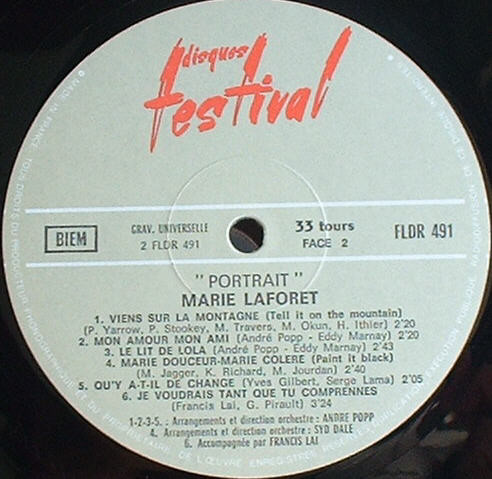 Marie Laforêt - Portrait | Disques Festival (FLDR 491) - 4