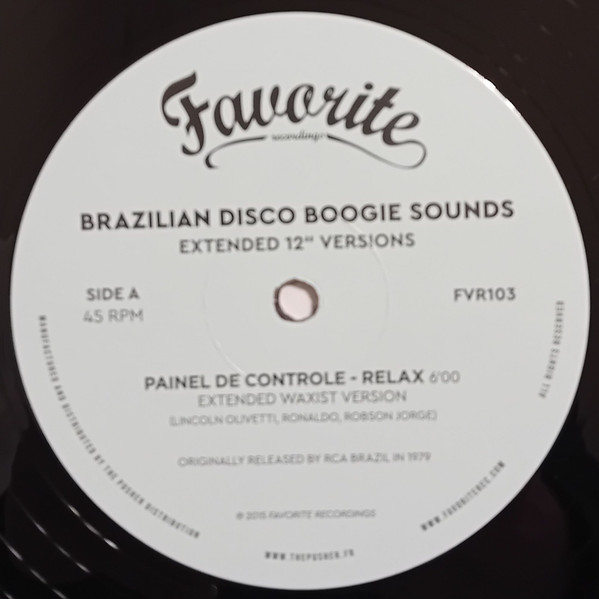 Various - Brazilian Disco Boogie Sounds (Extended 12" Versions) | Favorite Recordings (FVR103)