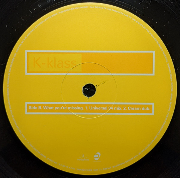K-Klass - What You're Missing | Deconstruction (12R 6380) - 4 K-Klass - What You're Missing | Deconstruction (12R 6380) - 4