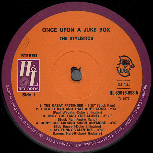 The Stylistics - Once Upon A Juke Box | H & L Records (HL-69015-698)