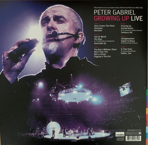 Peter Gabriel - Growing Up Live | Real World Records (PGLPR16) - 2