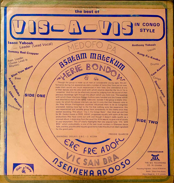 Vis A Vis - The Best Of Vis-A-Vis In Congo Style | Ride Away (RAL 015) - 2