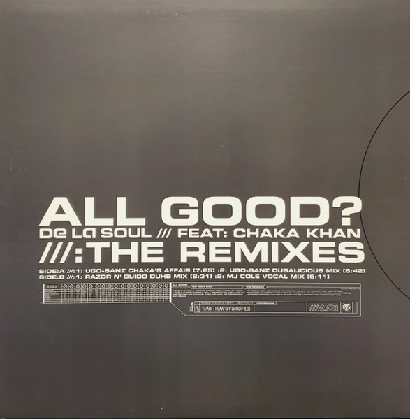 De La Soul feat. Chaka Khan - All Good? (The Remixes) | Tommy Boy (TB 2164) - 2