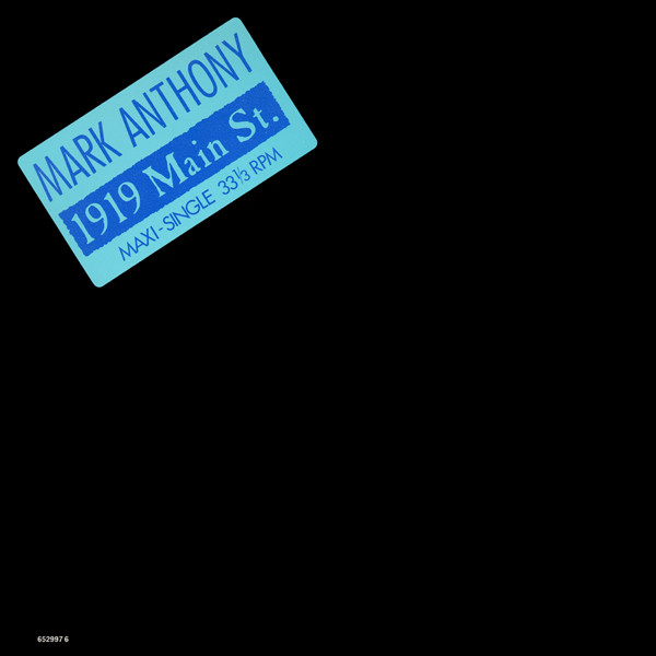 Mark Anthony - 1919 Main Street | Tabu Records (652997 6)
