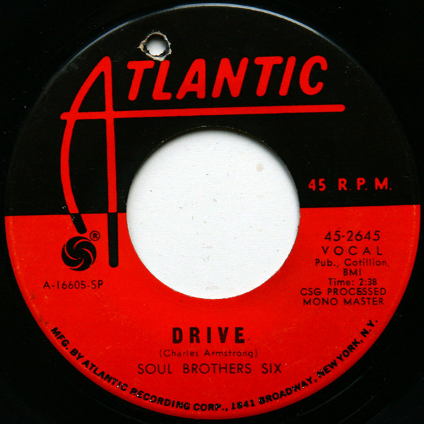 Soul Brothers Six - Drive | Atlantic (45-2645)