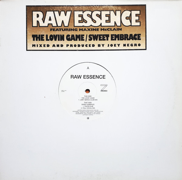 Raw Essence  &  Maxine McClain - The Loving Game / Sweet Embrace | Z Records (ZEDD 12 032)