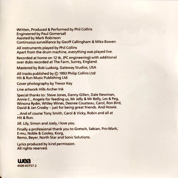 Phil Collins - Both Sides | WEA (4509-93757-2) - 18