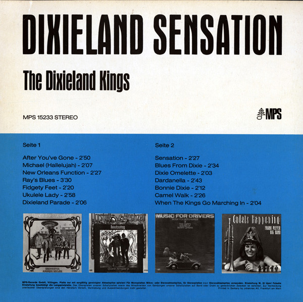 The Dixieland Kings - Dixieland Sensation | MPS Records (CRA 809) - 2