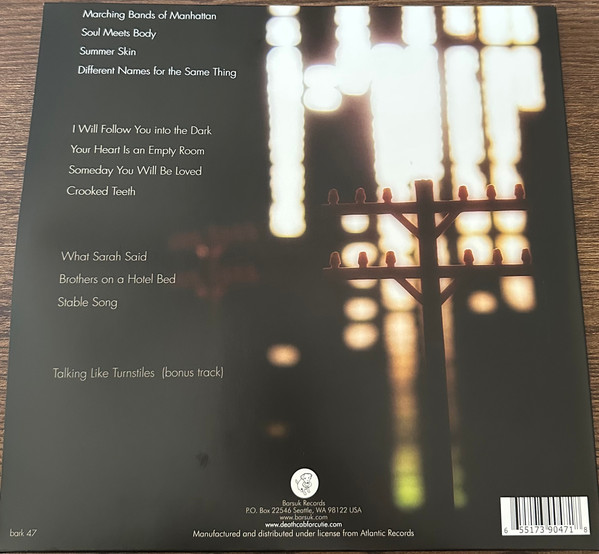 Death Cab For Cutie - Plans | Barsuk Records (bark 47) - 4 Death Cab For Cutie - Plans | Barsuk Records (bark 47) - 4