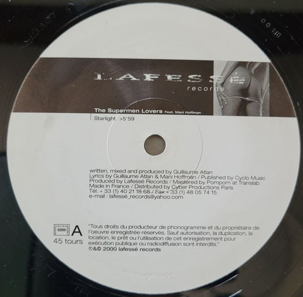 The Supermen Lovers / DJ Sonic - Starlight | Lafessé Records (LAFESSE007) - 3 The Supermen Lovers / DJ Sonic - Starlight | Lafessé Records (LAFESSE007) - 3