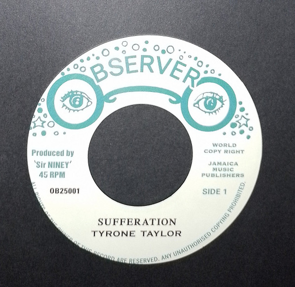 Tyrone Taylor - Sufferation | Observer (OB25001) - main