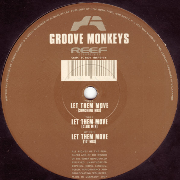 Groove Monkeys - Let Them Move | Reef Recordings (REEF 010-6) - main Groove Monkeys - Let Them Move | Reef Recordings (REEF 010-6) - main