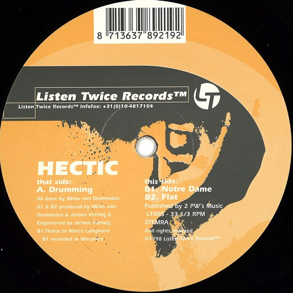 Hectic - Drumming | Listen Twice Records (LT005) - main