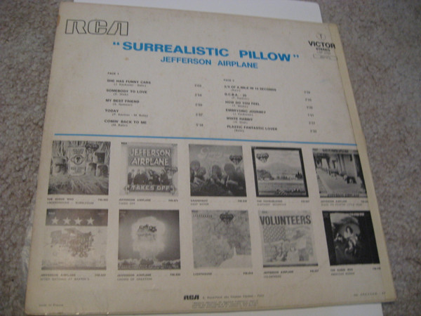 Jefferson Airplane - Surrealistic Pillow | RCA Victor (740.073) - 2