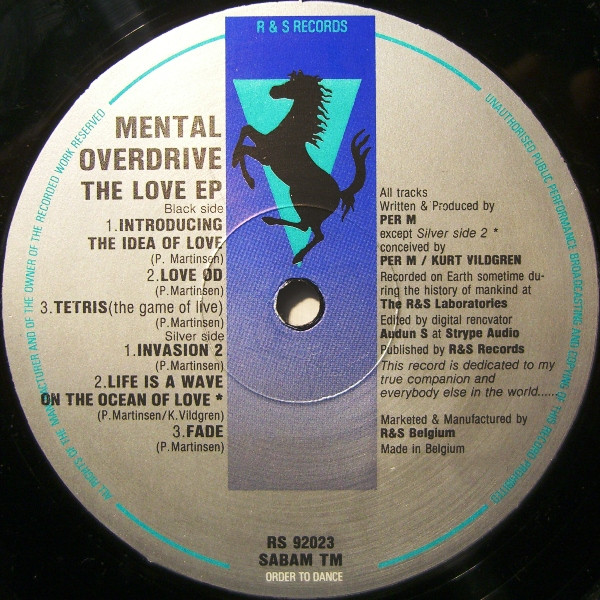 Mental Overdrive - The Love EP | R & S Records (RS 92023)